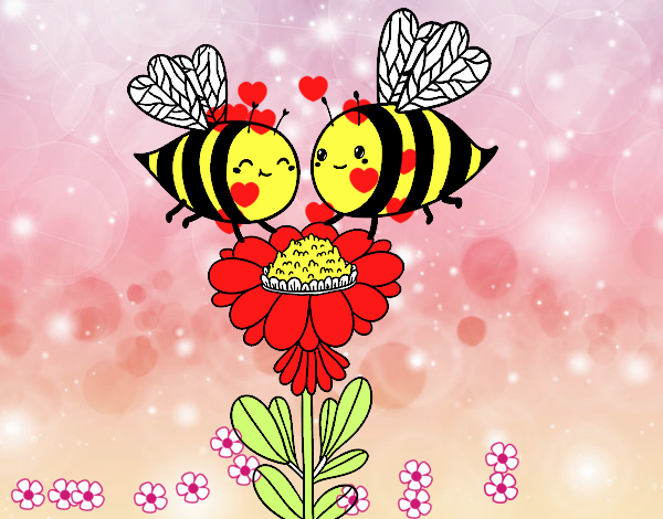 Pareja de abejas