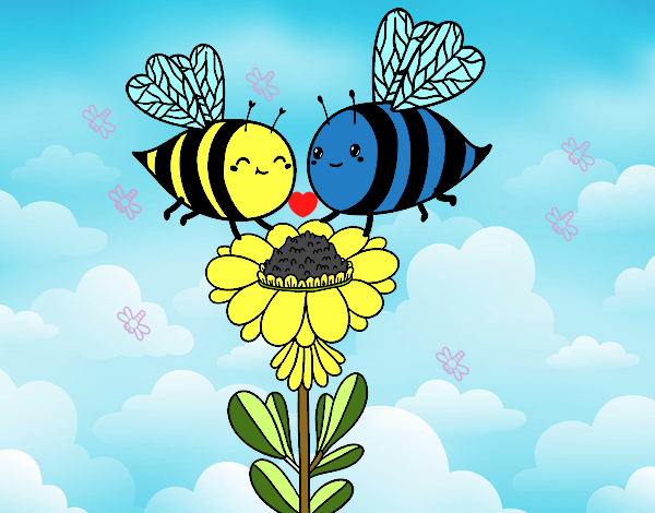 Pareja de abejas