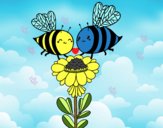 Pareja de abejas