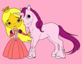 Princesa y unicornio