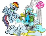 Rainbow Dash en su palacio