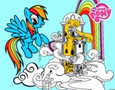 Rainbow Dash en su palacio