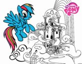 Rainbow Dash en su palacio