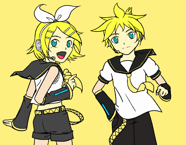 Rin y Len Kagamine Vocaloid