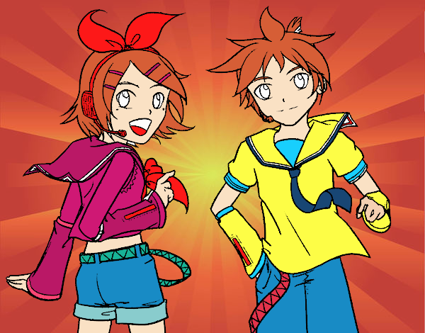 Rin y Len Kagamine Vocaloid