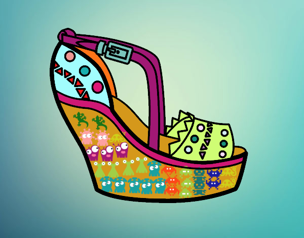 Zapato con cuña