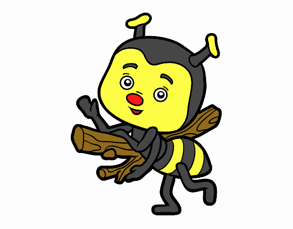 Abeja saludando