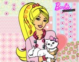 Barbie con su linda gatita