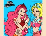 Barbie se despiede de la reina sirena