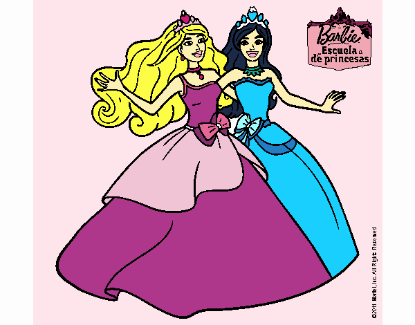 Barbie y su amiga súper felices