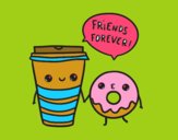 Café y donut