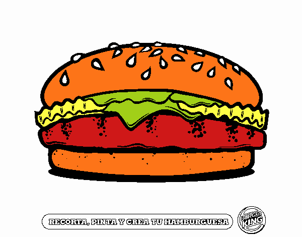 Dibujo de Crea tu hamburguesa pintado por en  el día 22-03-21 a  las 01:42:40. Imprime, pinta o colorea tus propios dibujos!