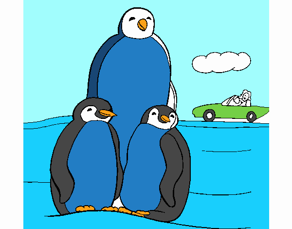 Familia pingüino