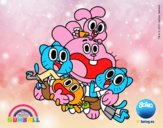 Gumball y amigos contentos