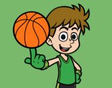 Jugador de baloncesto junior