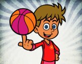 Jugador de baloncesto junior