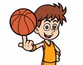 Jugador de baloncesto junior