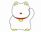 Maneki-neko blanco