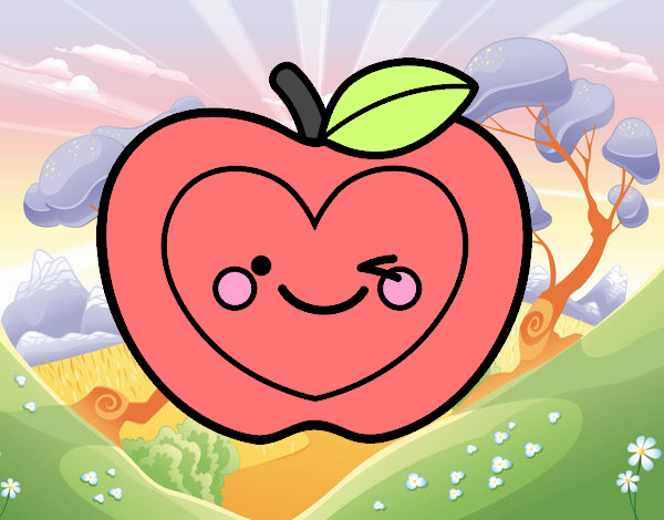 Manzana corazón