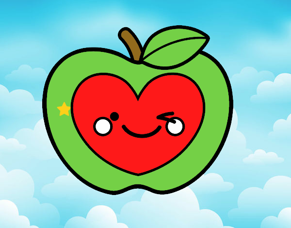 Manzana corazón