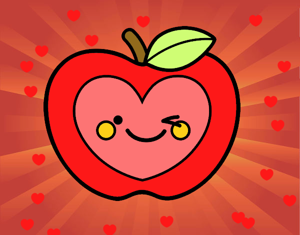 Manzana corazón