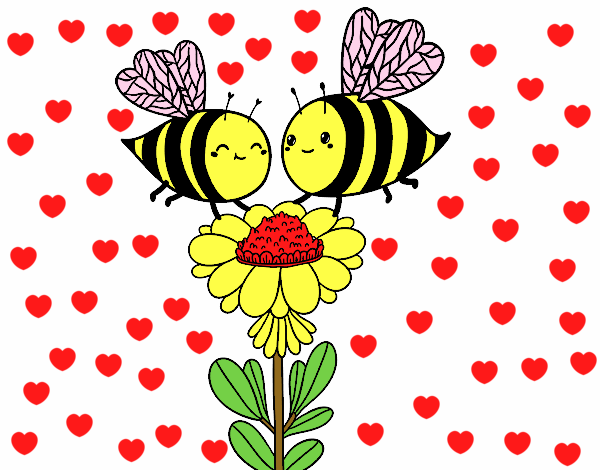 Pareja de abejas