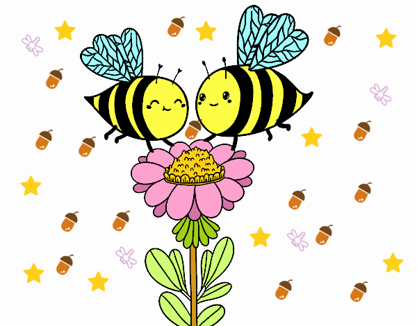 Pareja de abejas