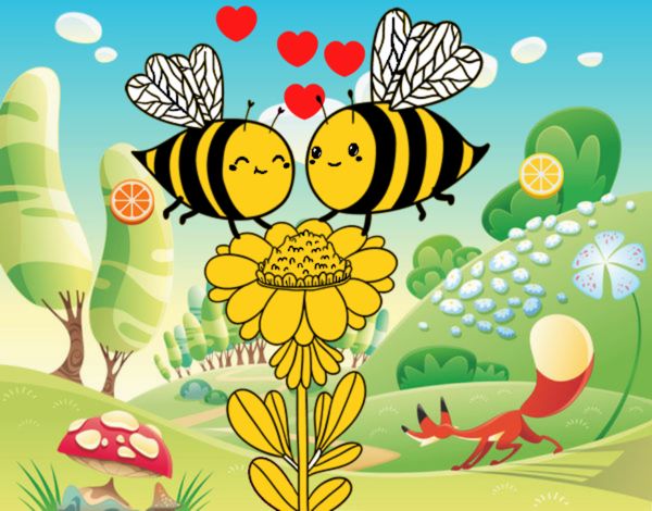 Pareja de abejas