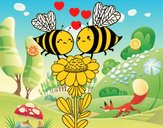 Pareja de abejas