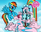 Rainbow Dash en su palacio