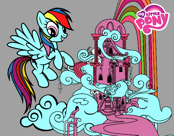 Rainbow Dash en su palacio