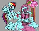 Rainbow Dash en su palacio