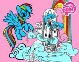 Rainbow Dash en su palacio