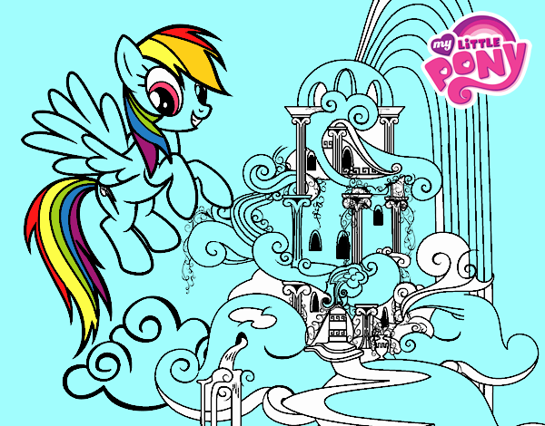 Rainbow Dash en su palacio