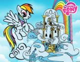 Rainbow Dash en su palacio