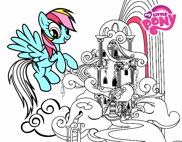 Rainbow Dash en su palacio