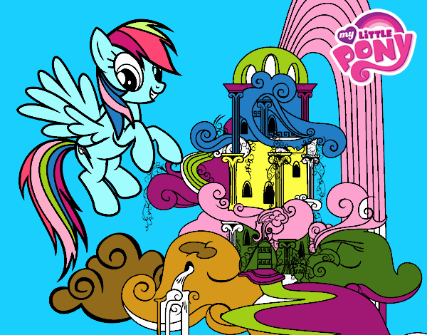 Rainbow Dash en su palacio