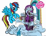 Rainbow Dash en su palacio