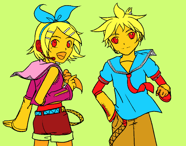 Rin y Len Kagamine Vocaloid