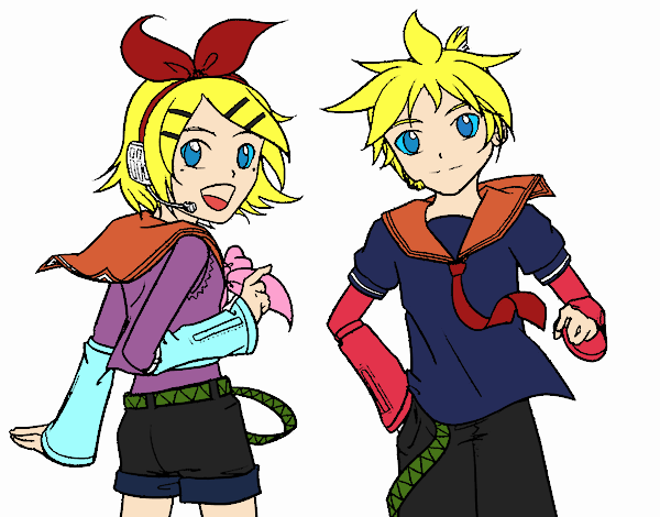 Rin y Len Kagamine Vocaloid