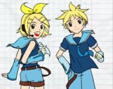 Rin y Len Kagamine Vocaloid