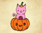 Un gatito de Halloween