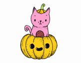 Un gatito de Halloween