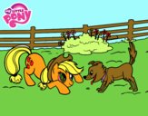 Applejack y Winona