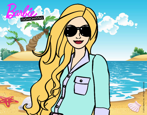 Barbie con gafas de sol