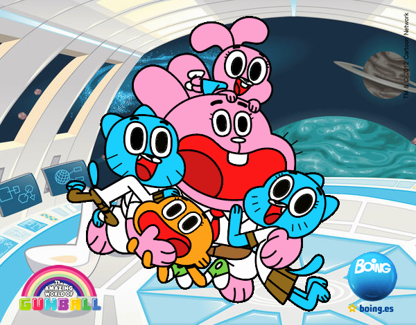 Gumball y amigos contentos