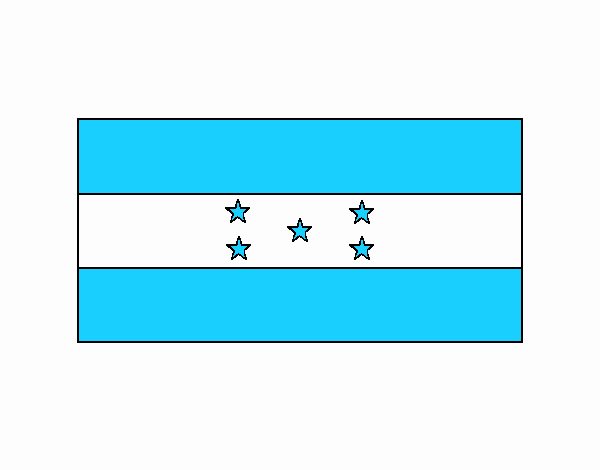 la bandera de honduras
