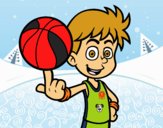 Jugador de baloncesto junior