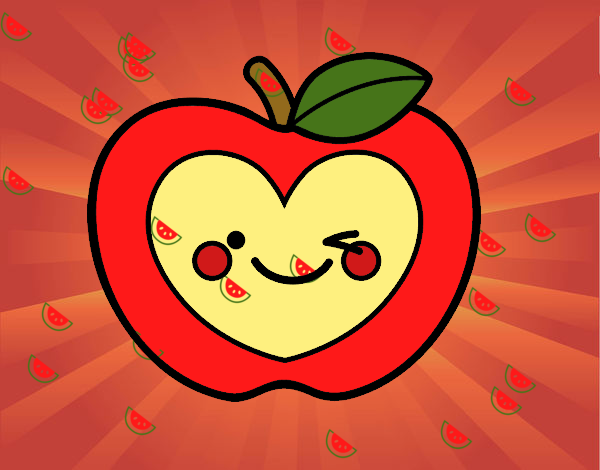 Manzana corazón