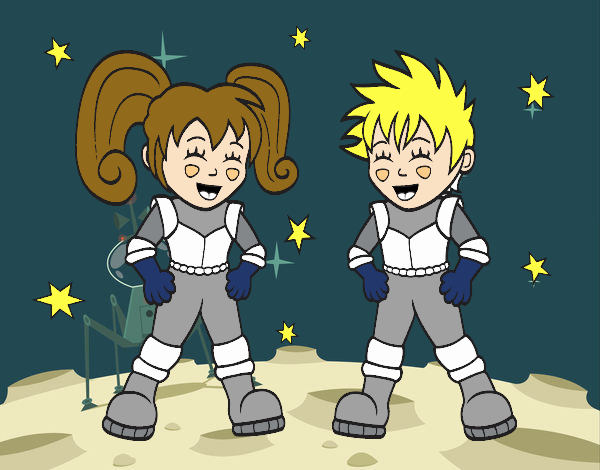 Niños astronautas